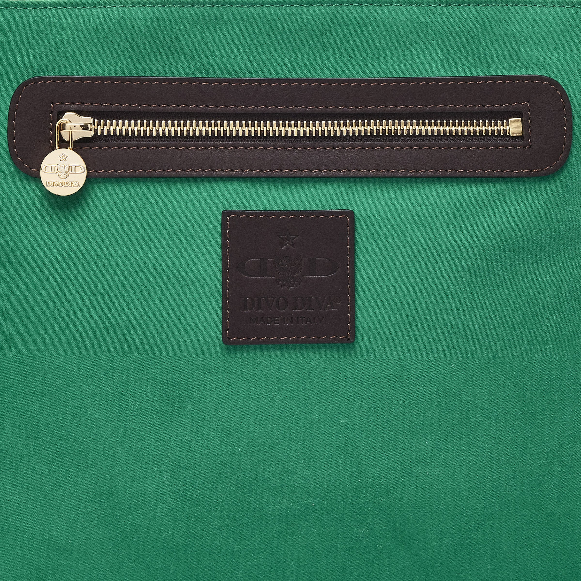 Marbella Borsa shopping media con zip in Nylon con Disegno Gambling Multicolor Nero/Cacao